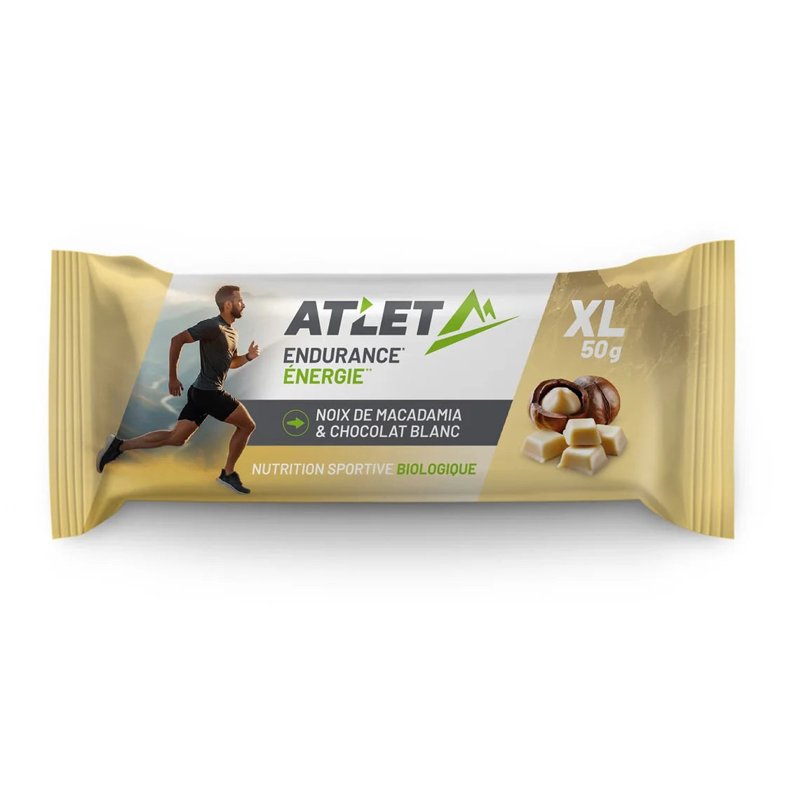 Pack de 25 Barres Energétiques Noix de macadamia & Chocolat blanc Bio
