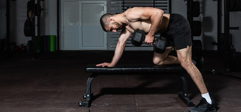 Banc de musculation professionnel pliable - Pour barres d'haltères
