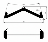 Poignée ergonomique 568mm