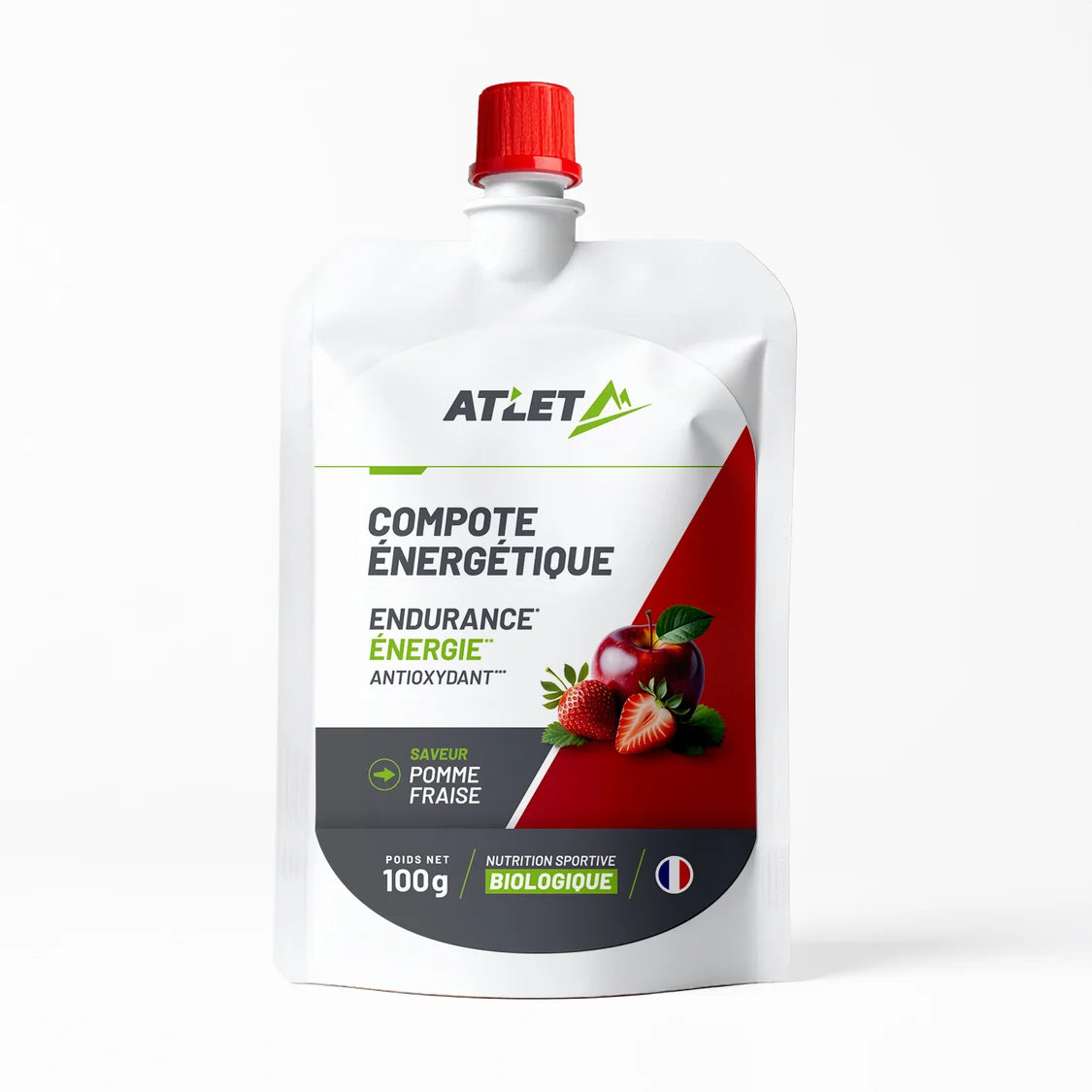 Pack de 18 Compotes Energétiques Pomme Fraise Bio