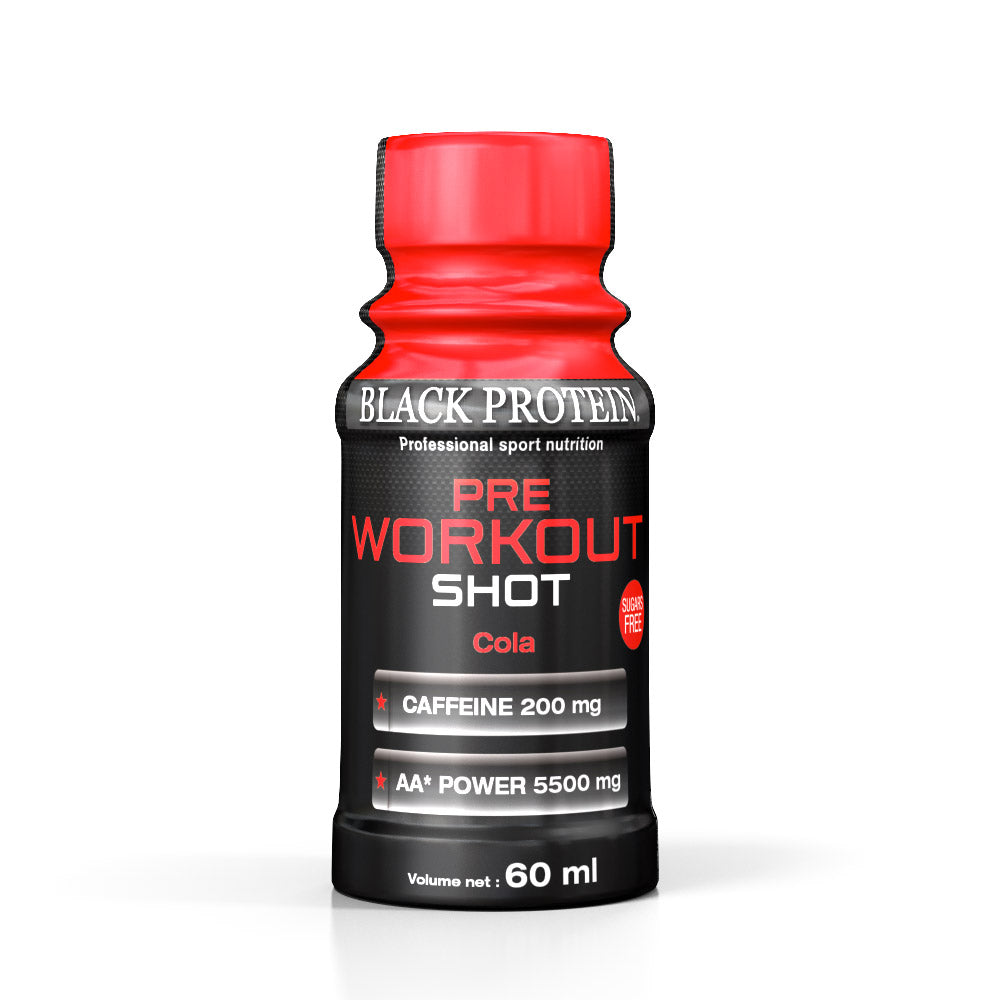 Pre-Workout Shot Goût Cola - 12x60ml - XXL Nutrition - Caféine Et énergie