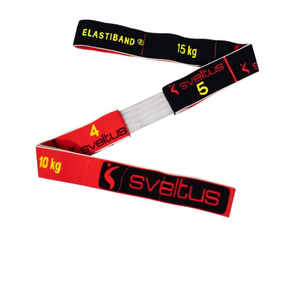 Sveltus Elastiband 3 Forces - Bande Élastique Musculation 10kg 12kg 15kg