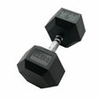 Haltère hexagonal caoutchouc 22,5Kg SVELTUS - FitnessBoutique